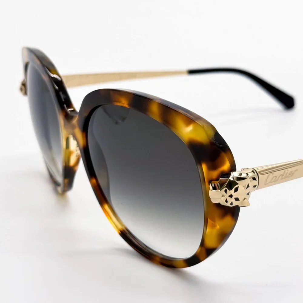 NEW CARTIER CT0064S 002 WOMEN HAVANA SUNGLASSES CT0064S 002 - Picture 5 of 12